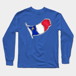 Drapeau acadien Long Sleeve T-Shirt